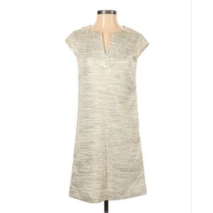 NWOT Kate Spade metallic gold texture shift dress 4